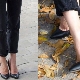 Leather womens shoes