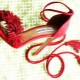 Red sandals