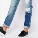 Slip-on sneakers with laces