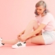 Sneakers with stripes