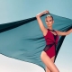 One-piece swimwear with a slimming effect
