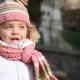 Children's knitted scarf