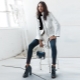Patent ankle boots