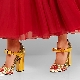 Strap heel shoes