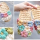 Knitted felt flip flops