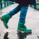 Green shoes