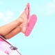 Rubber flip flops