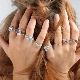 Silver ring with cubic zirkonia