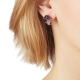 Earrings with amethyst