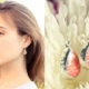 Coral earrings