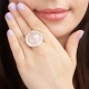 Rose quartz ring