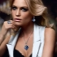 Earrings with topaz