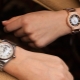 Ladies wrist watch with alarm clock