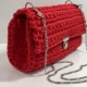 Crochet knitted bag from knitted yarn: master class