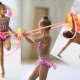Sewing leotards for rhythmic gymnastics