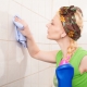 How to clean the tiles in the bathroom?