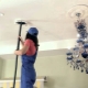 How to clean a stretch ceiling?