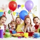 Children's birthday table decoration