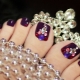 Rhinestone Pedicure on Big Toes - Design Options
