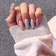 Beige glitter manicure: the best ideas and new designs