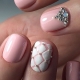 Beige manicure with rhinestones: simple and luxurious nail design ideas