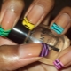 Colored French manicure
