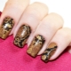 Snake skin effect nail designs are bold but beautiful!