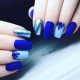 Blue-blue nail design