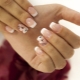 French manicure with a pattern
