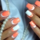 Orange manicure design ideas