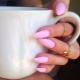 Matte pink manicure design ideas