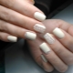 Interesting options for milky manicure