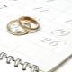 What is the name and celebration of 1 month from the date of the wedding?