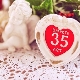 What is the name of the wedding anniversary in 35 years and what is the gift for it?