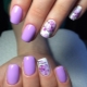 Purple manicure: color specifics and fashion ideas