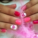Fashion trends of red and pink manicure