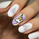 Unusual unicorn manicure design