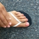 Original design options for pedicure in peach color