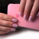 Pink jacket on nails: versatility and sophistication