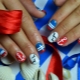 Stylish marine manicure ideas with anchor