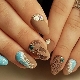 Stylish options for nail design with the image of the sea