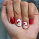 Stylish options for the design of cherry manicure