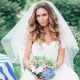 Wedding hairstyles with a veil for long hair: a variety of options and examples of their implementation