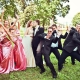Friends dance at a wedding - an original gift for newlyweds