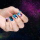 Cosmos style manicure design