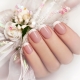 French manicure in gentle colors