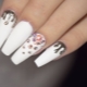 Ideas for a stylish white matte manicure