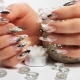 Design ideas for French manicure on sharp nails
