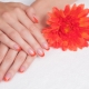 French manicure design ideas in orange tones