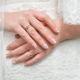 Ideas for wedding design manicure for extended nails